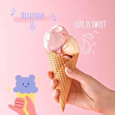 Ice Cream Mark Template