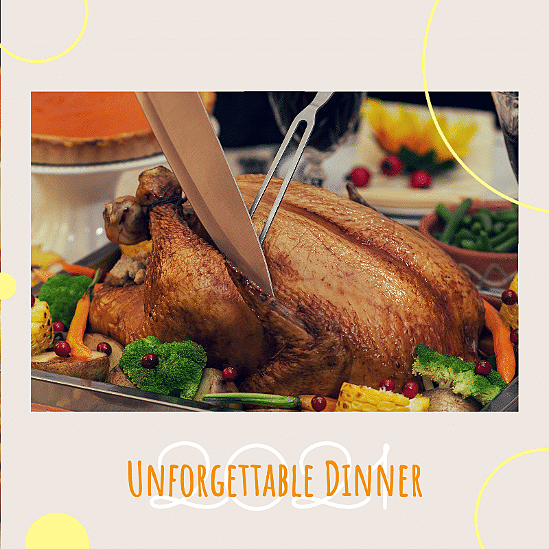 Thanksgiving Turkey Dinner Mark Template