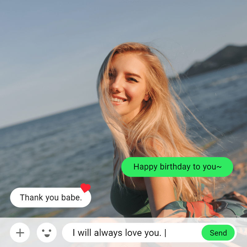 Love Text Messages Mark Template预览效果