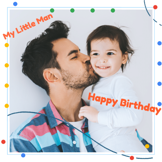 Happy Birthday Mark Template预览效果