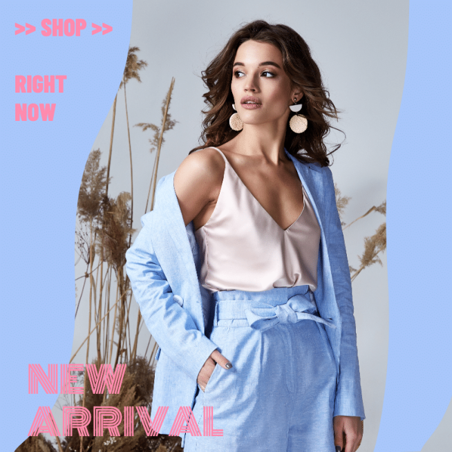 Women's Blouse New Product Arrival Mark Template预览效果