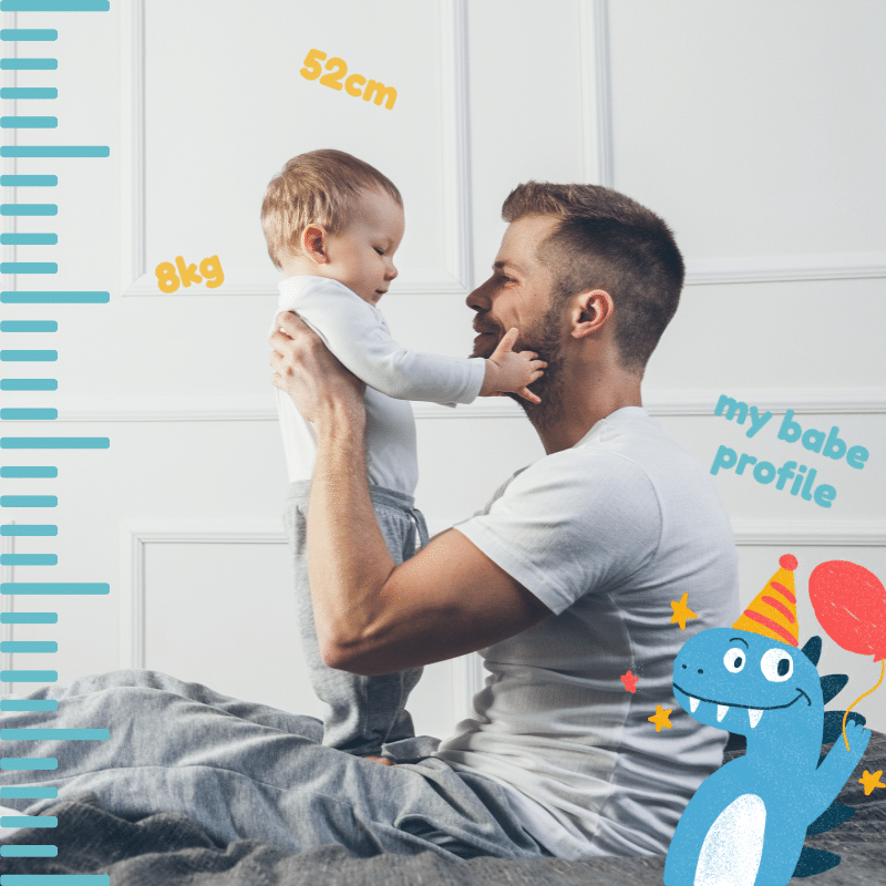 Father and Baby Mark Template