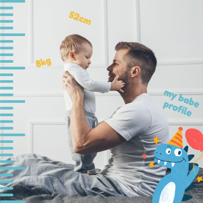 Father and Baby Mark Template预览效果
