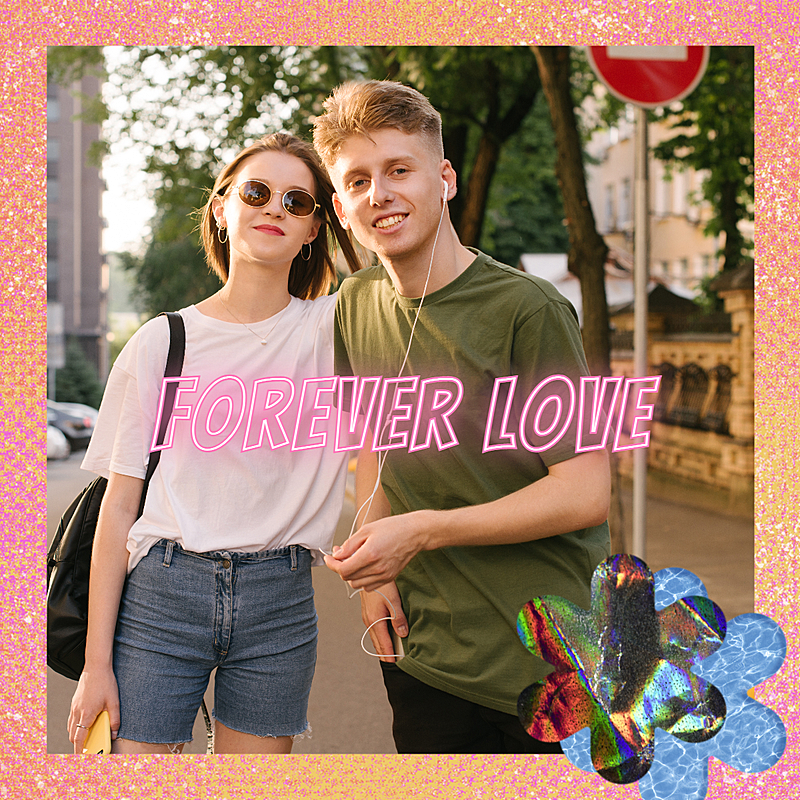 晒图标记类图片标记模版-永远的爱