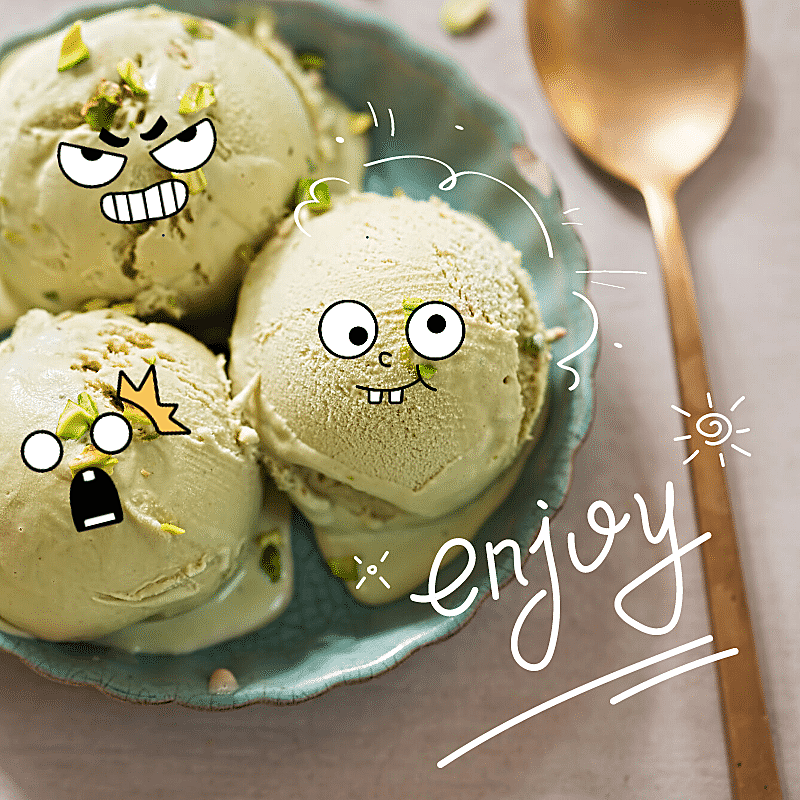 简约趣味表情包美食记录