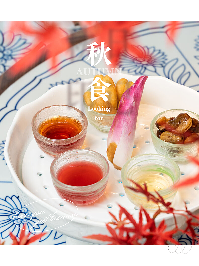 秋食plog美食装饰叶子晒图