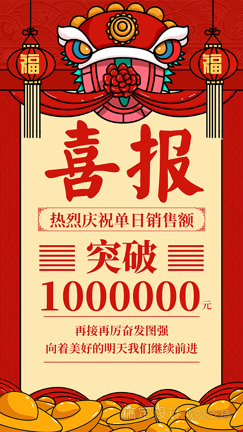 喜报战报/插画/手机海报