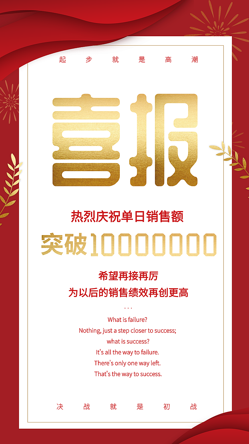 喜报/喜庆/手机海报