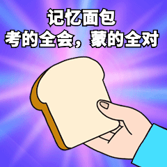 考试考研记忆面包可爱卡通手绘动态表情包预览效果