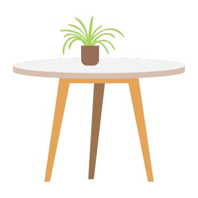 卡通风家居摆件贴纸-SVG-桌子