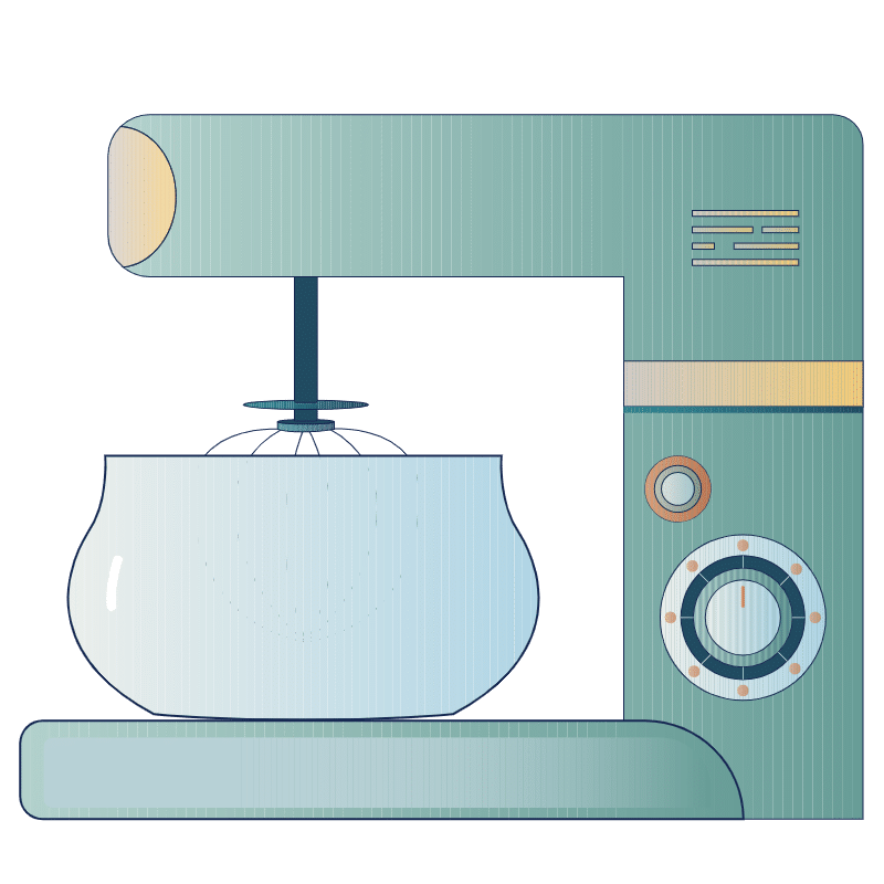 扁平风家用电器套系-SVG-搅拌机