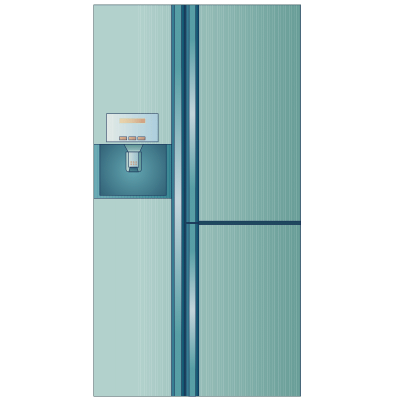 扁平风家用电器套系-SVG-冰箱