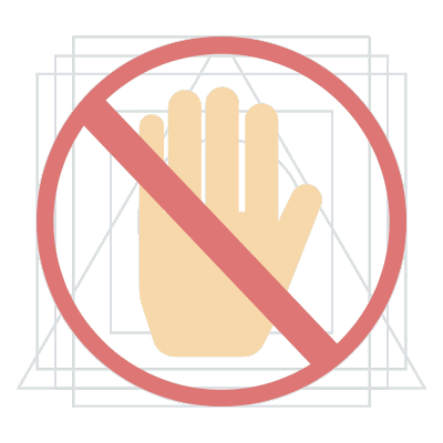 治安元素通用icon贴纸-禁止