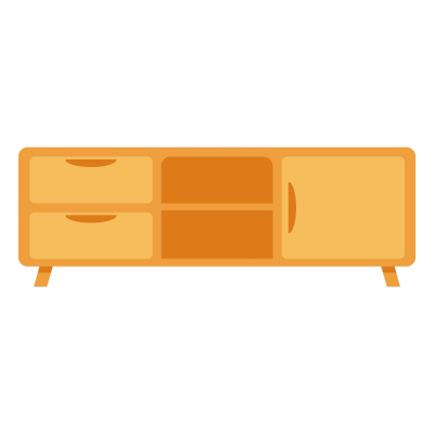 扁平风家具摆件贴纸-svg-柜子1