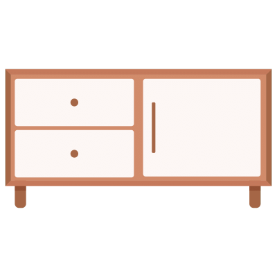 扁平风家具摆件贴纸-svg-柜子2