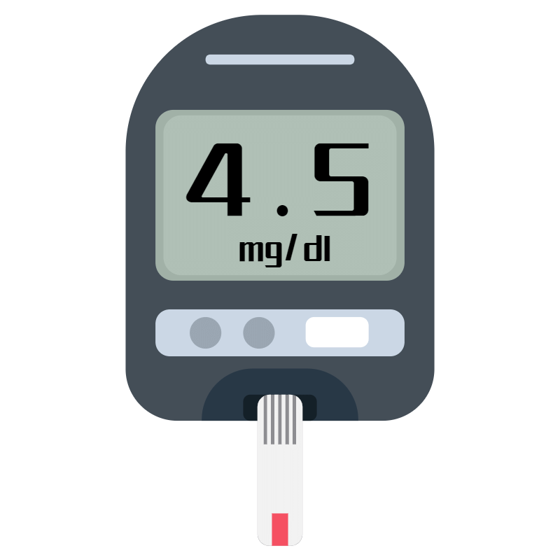 扁平风医疗元素贴纸-svg-血糖仪