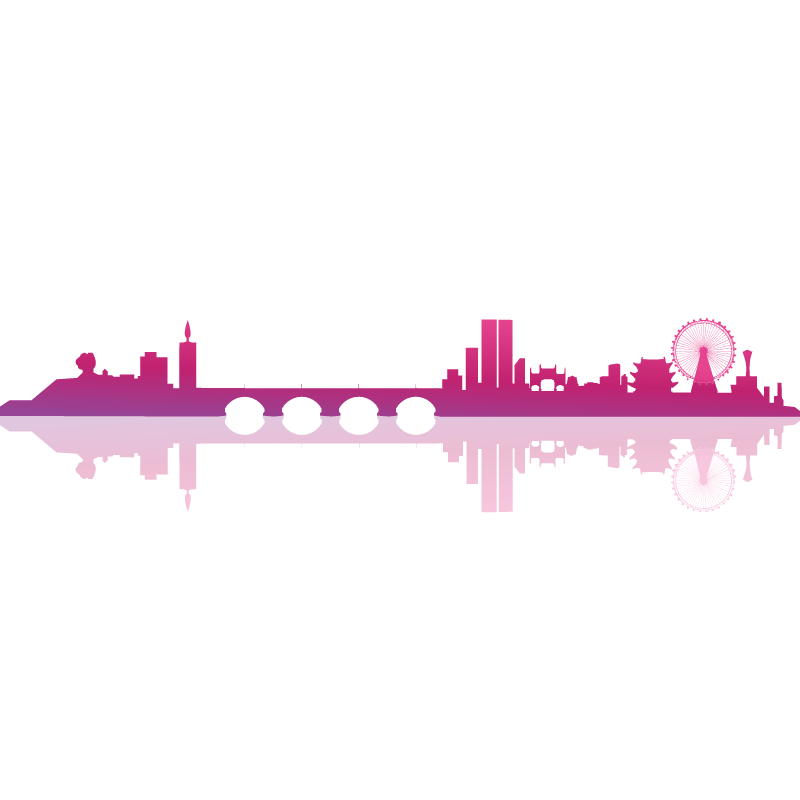 矢量风渐变建筑剪影-SVG3预览效果