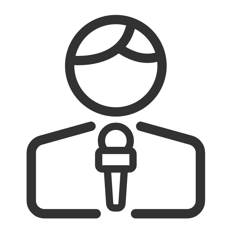 扁平-新闻要素icon-主持人_模板素材-稿定设计