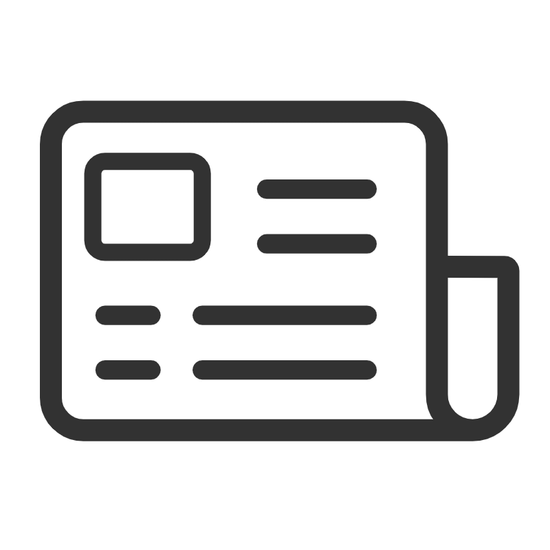 扁平-新闻要素icon-报纸_模板素材-稿定设计