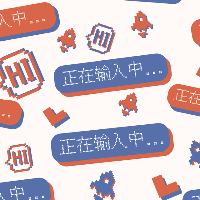 手绘-词语组合马赛克