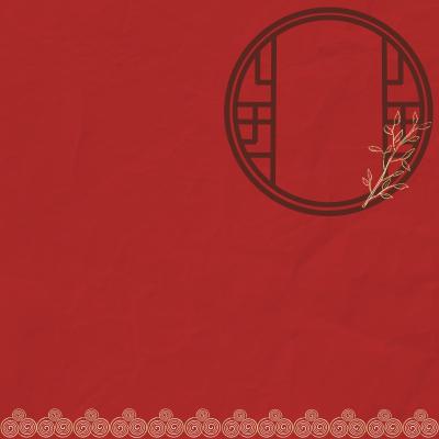 手绘-中国风元素背景-窗户2
