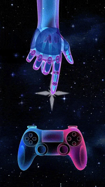 文体娱乐电竞片头片尾科幻竖版视频