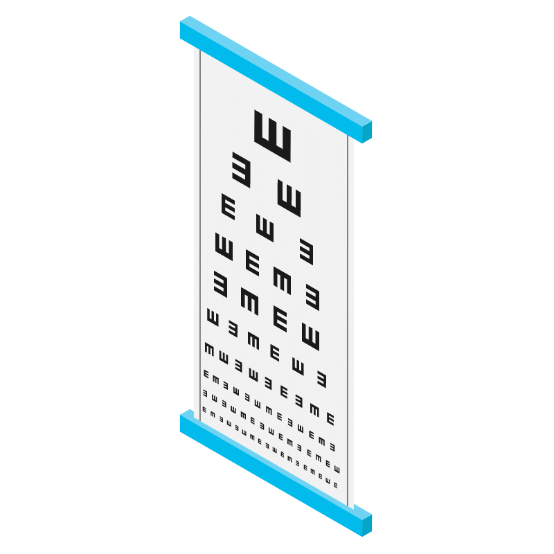 2.5D-眼科医疗器械-视力表预览效果