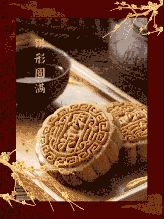 中秋节传统美食促销国风竖版视频