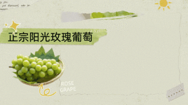 水果食品葡萄展示简约横版视频