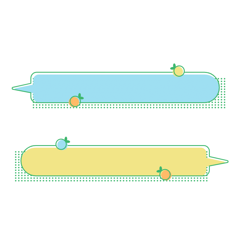 手绘-清新对话框贴纸5预览效果