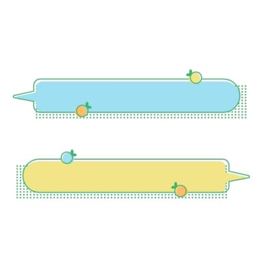 手绘-清新对话框贴纸5
