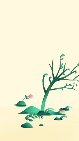 植树节祝福文艺插画视频