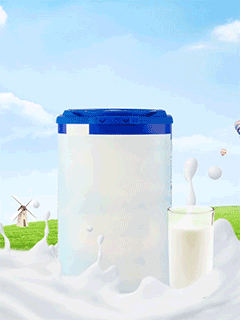 天然奶粉产品介绍简约清新主图视频
