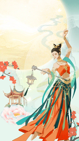 中秋节节日祝福中国风插画视频