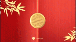 新年春节喜庆中国风片头视频边框横版视频