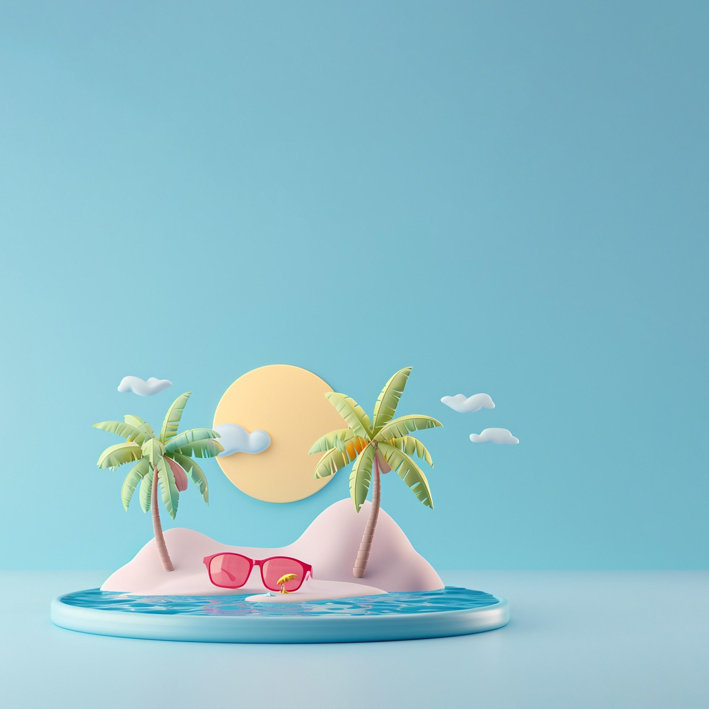 insMind Summer Background预览效果