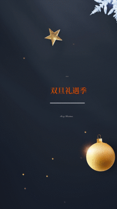 圣诞元旦好物营销轻奢竖版视频