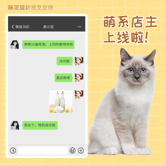 萌宠喵星人店主上线预览效果