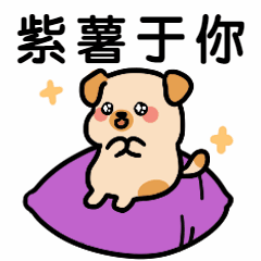 日签打卡表白紫薯于你卡通手绘可爱动态表情包预览效果