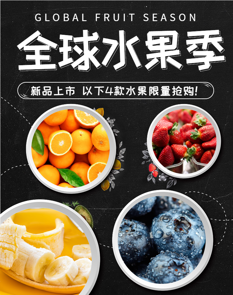 全球水果季/水果海报预览效果
