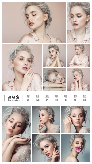 竖版通用插入式资料12图模卡