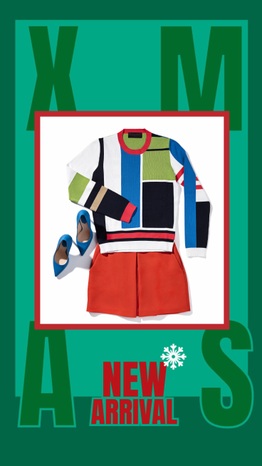 Fashion Christmas Women's Clothes New Arrival Instagram Story预览效果