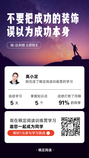 阅读打卡手机海报预览效果