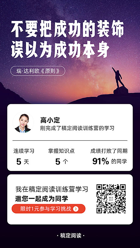 阅读打卡手机海报