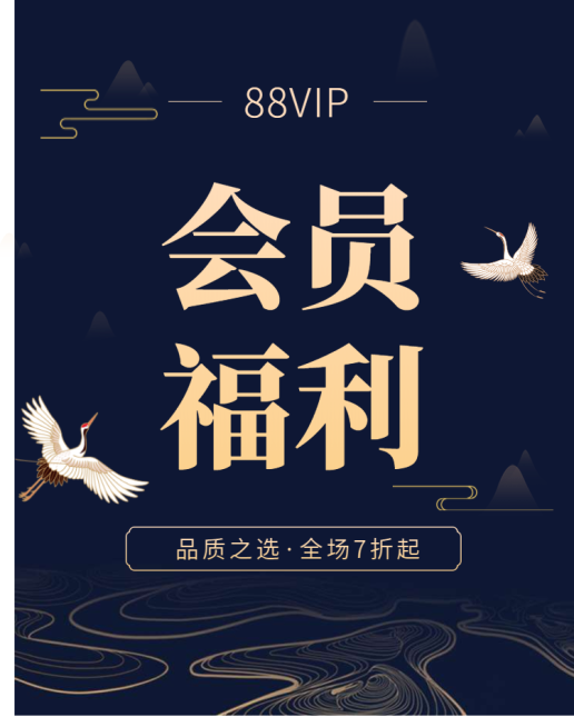 88会员VIP海报预览效果