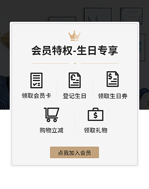 VIP会员卡海报
