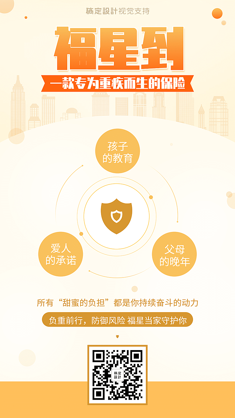 大小福金融保险宣传海报