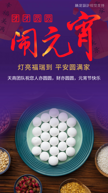 团团圆圆闹元宵节日海报预览效果