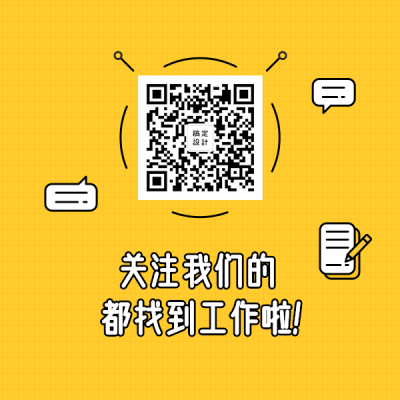 简约黄色方形二维码
