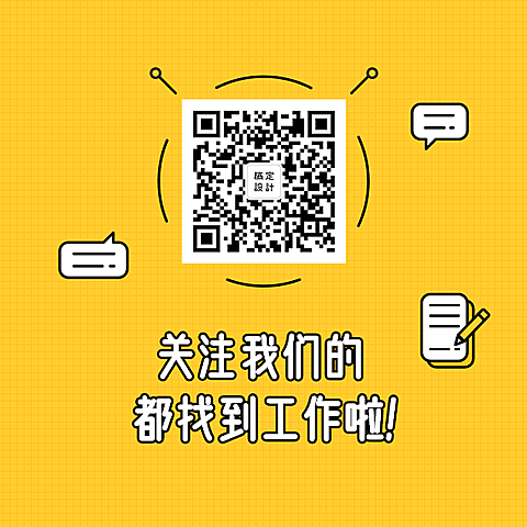 简约黄色方形二维码